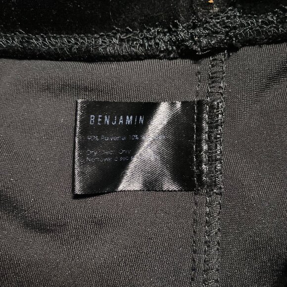 Women’s Benjamin Jay Velour Mid-Rise Pants Black XSmall - Picture 4 of 5